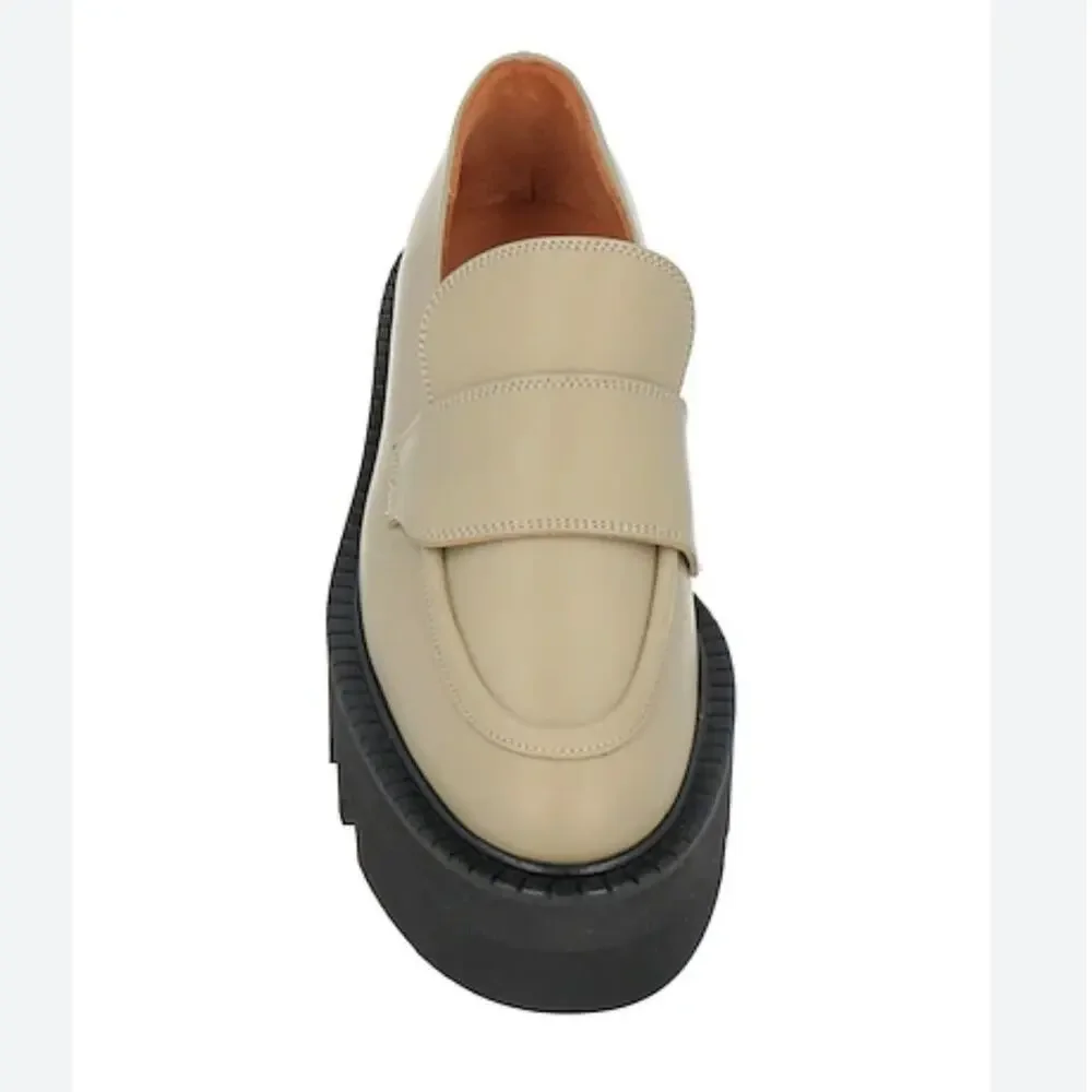 ATP Atelier Manduria Platform Loafers‎ Lug Sole Leather Sage Size EU 37 US 7